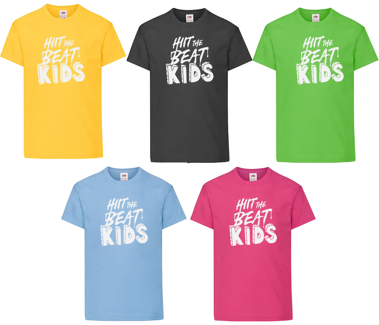 HIIT The Beat KIDS Basic Shirts 5er Pack
