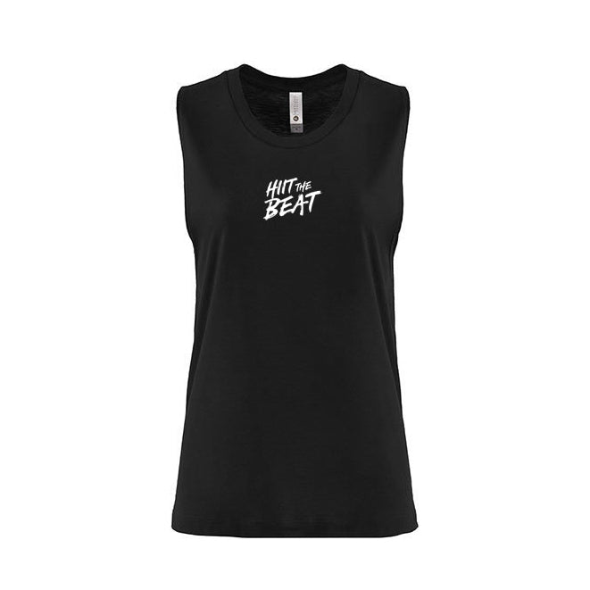 HIIT The Beat - festival muscle tank - black