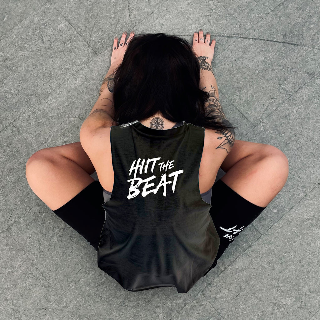 HIIT The Beat 5678 - Slash Armhole Top - black