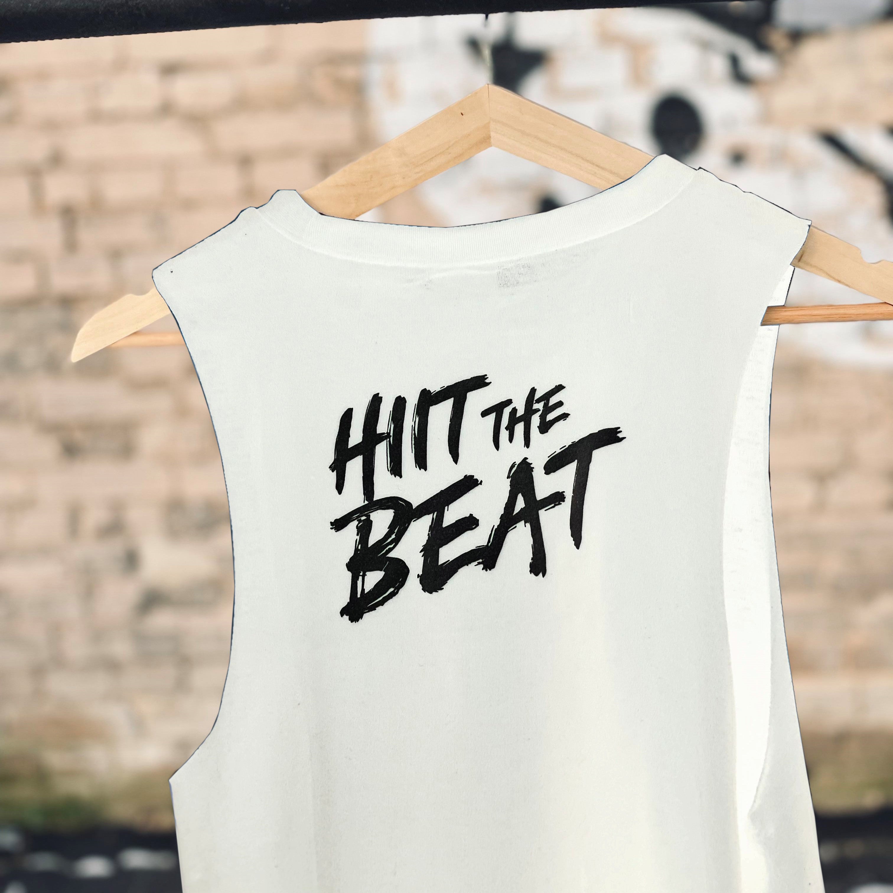 HIIT The Beat SBS - Slash Armhole Top - white