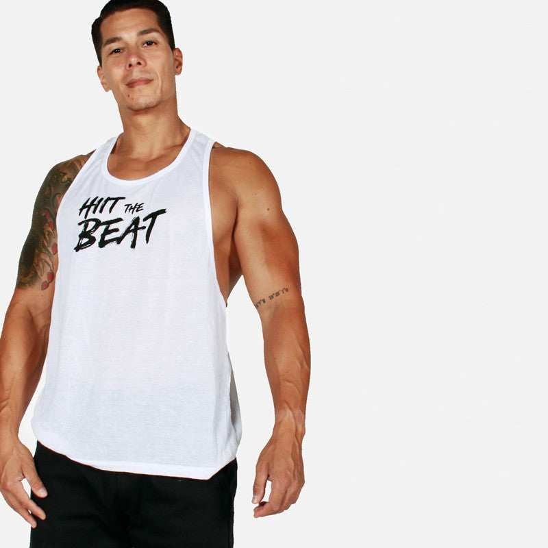 HIIT The Beat Gym Tank white