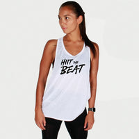 Hiit The Beat Gym Tank white
