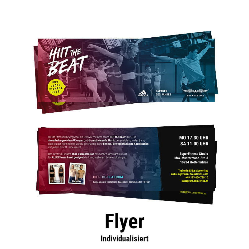 HIIT the Beat Flyer individualisiert